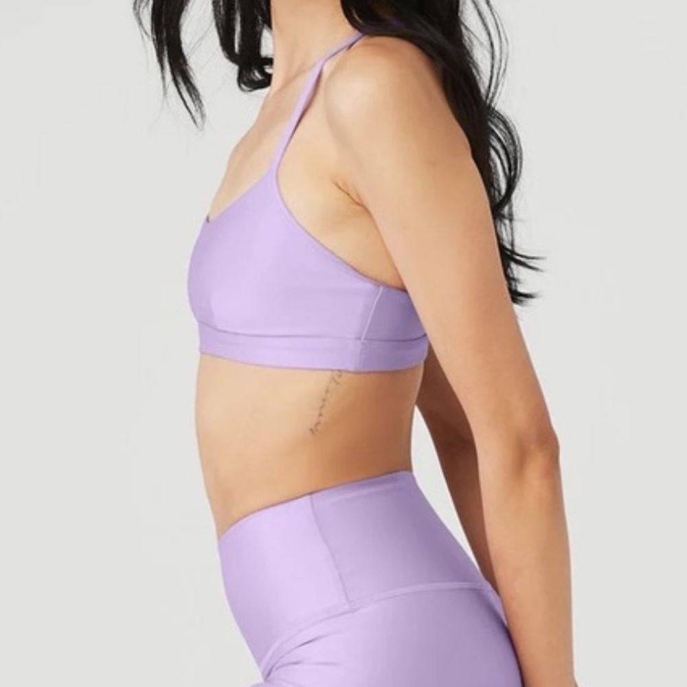 ALO Yoga Lilac Strappy Sports Bra